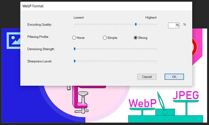 WebP формат у Photoshop