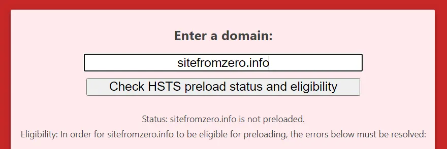 Не підтримується протокол HTTP Strict Transport Security